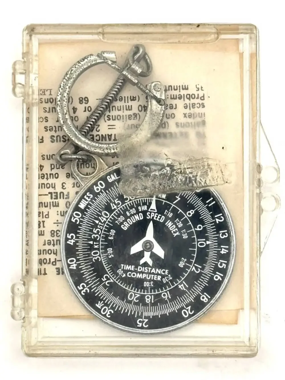 Ground Speed Index - Time Distance Computer Keychaain Keychain